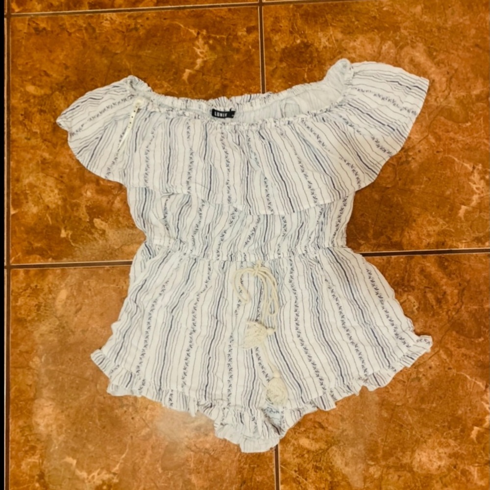 Off the shoulder romper